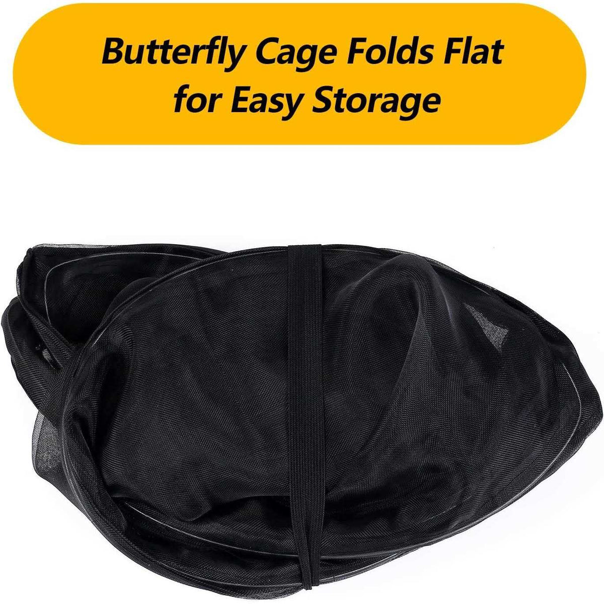 Collapsible Mesh Insect Cage with Zipper Protection R993820