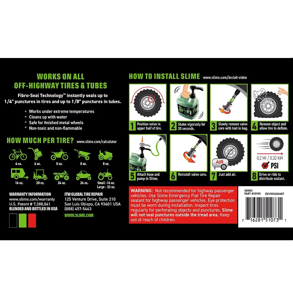 2-in-1 Tire and Tube Sealant 16 oz P49124