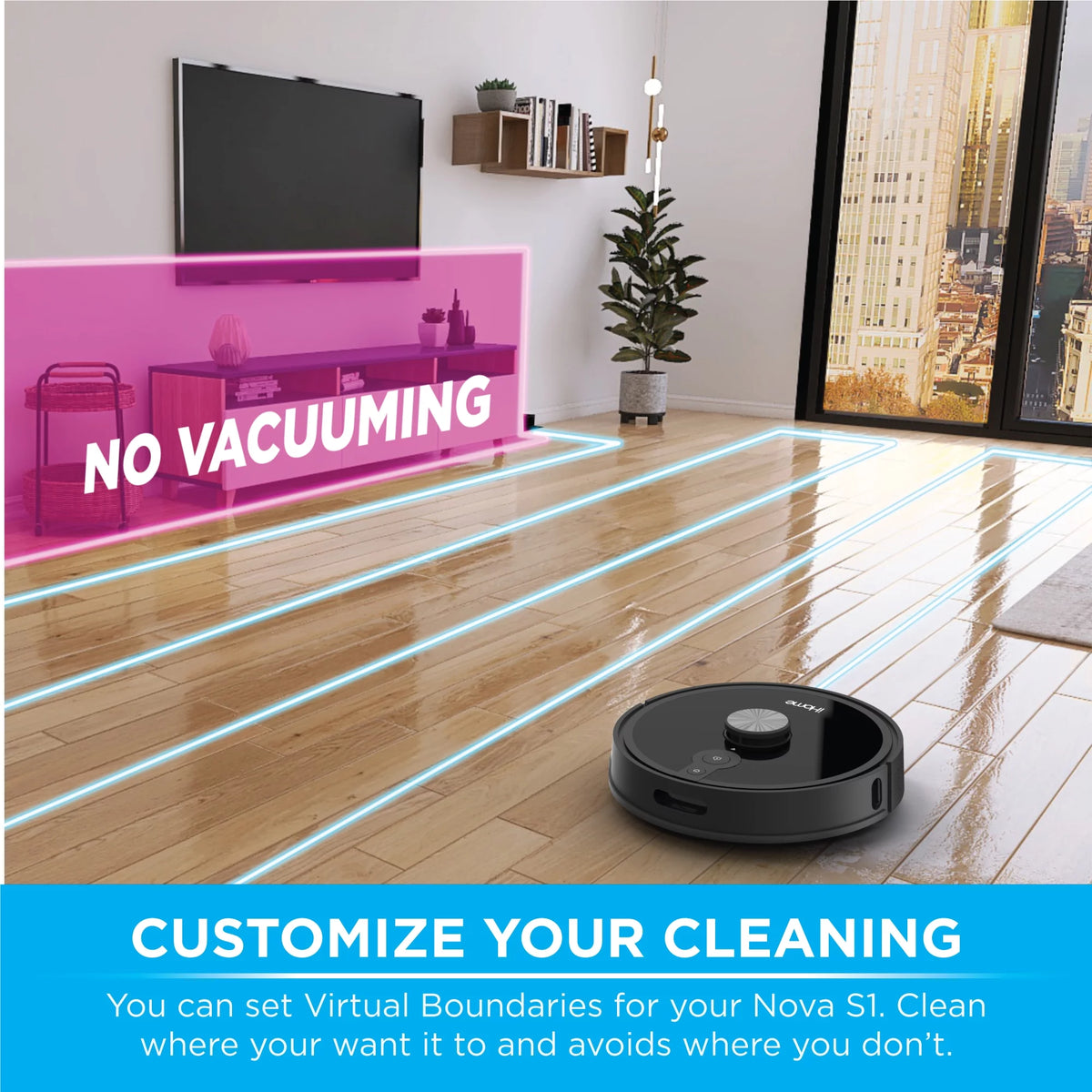 Robot Vacuum with LIDAR Navigation, 150 Min Runtime, 2700pa Suction E999763