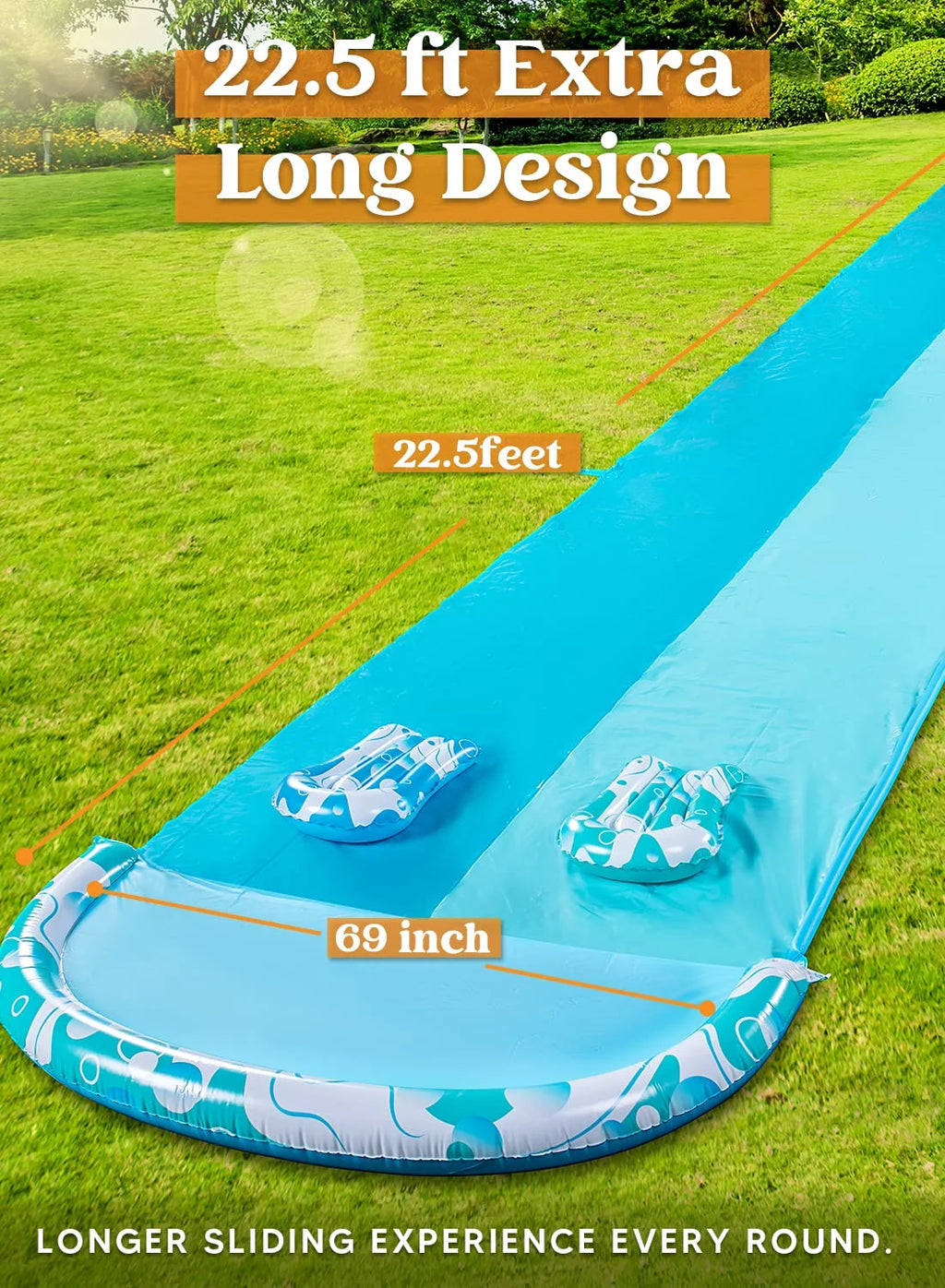 Water Slides with 2 Boogie Boards S743