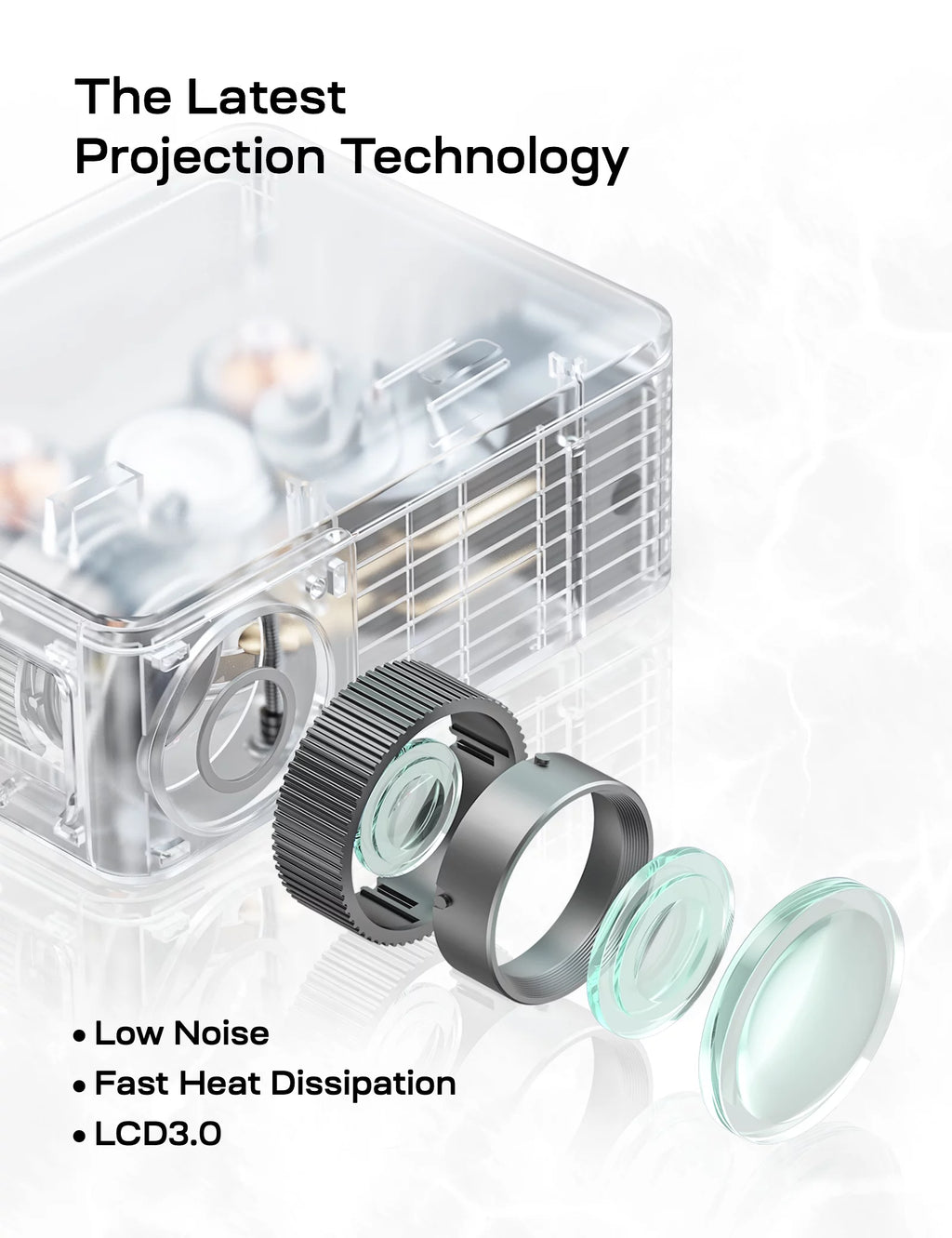 1080P 4000 Lumens LED Portable Projector T2987