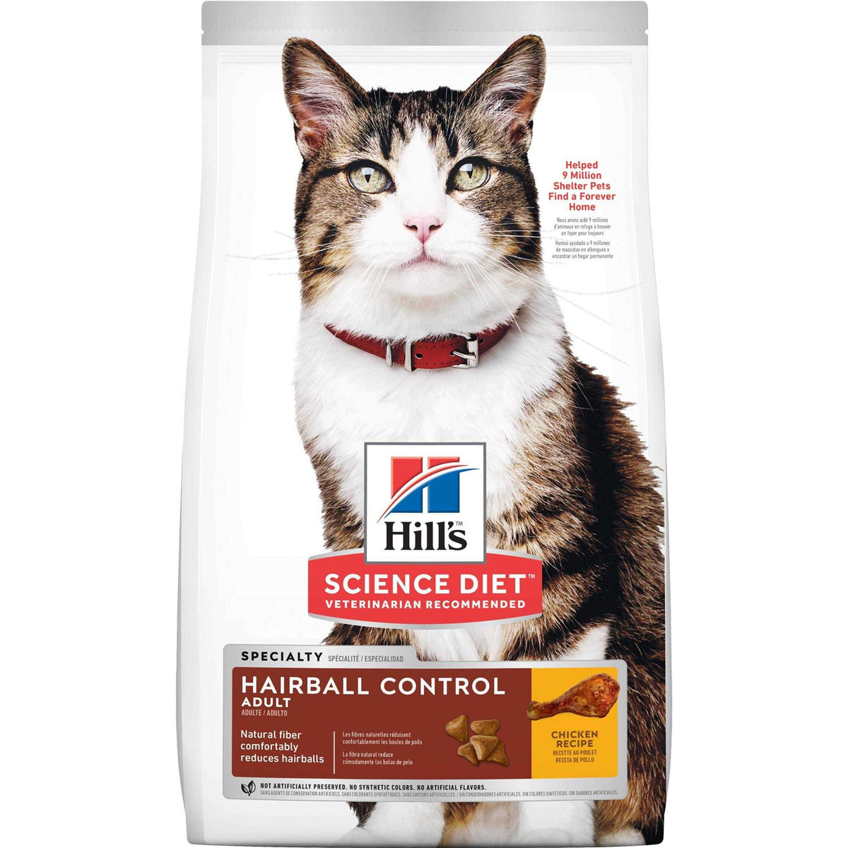 Adult Hairball Control Dry Cat Food J5350