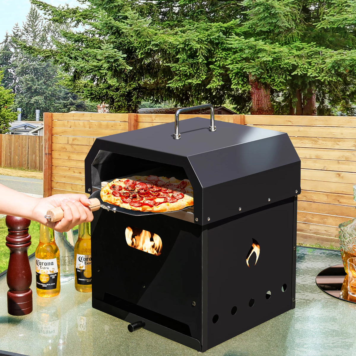 4-in-1 Wood Fired Pizza Oven C88059