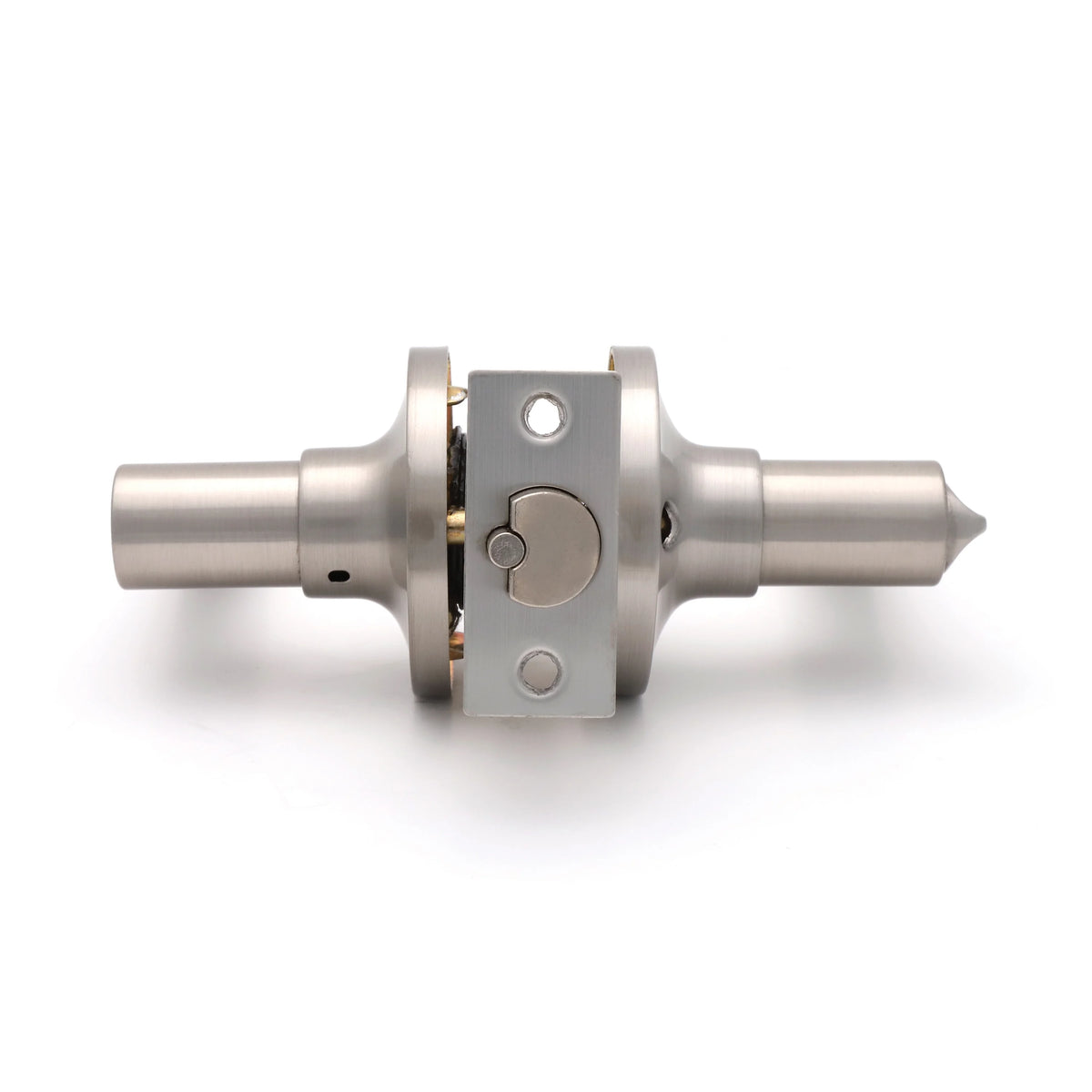 Entry Door Lever Satin Nickel with Round Rosette J613793