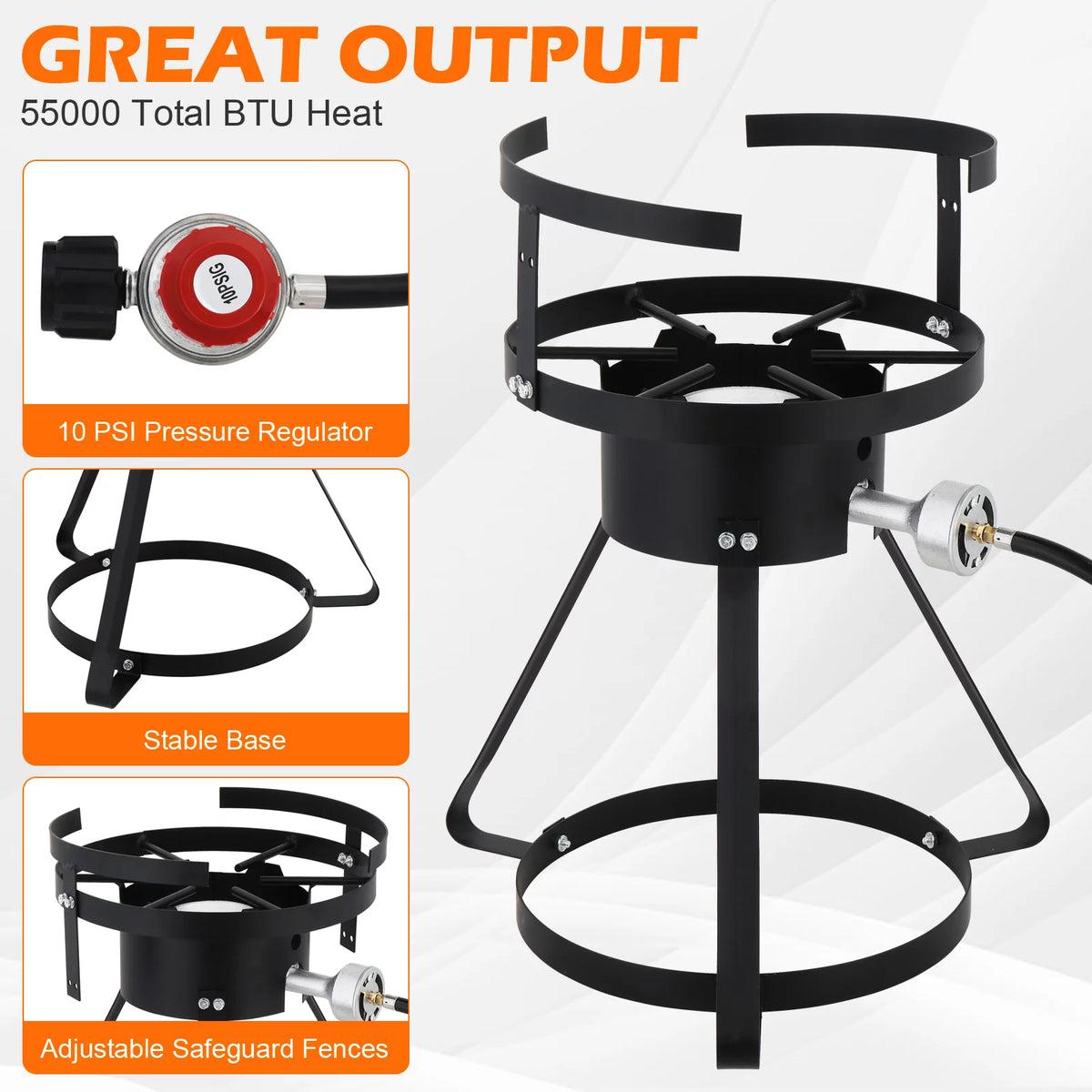30qt Aluminum Turkey Fryer Pot with Thermometer A814944