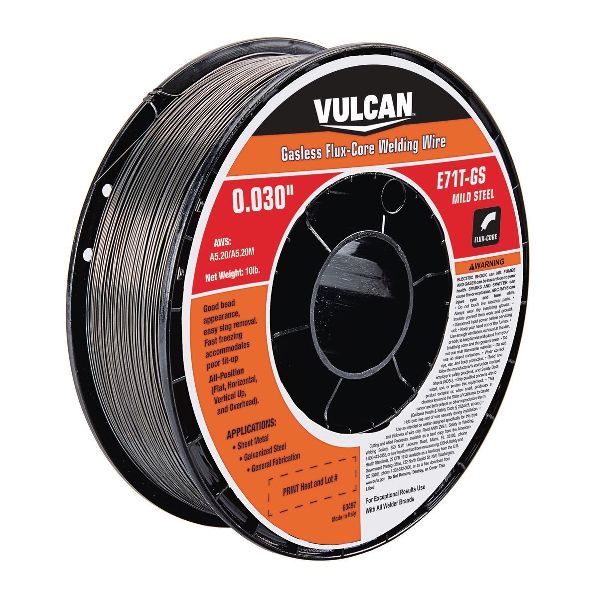 0.030 in. E71T-GS Flux Core Welding Wire 10 lb. Roll H9440