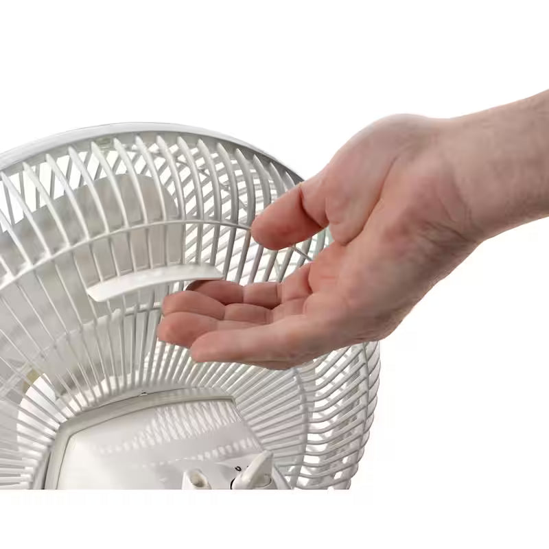 White 3 Speed Oscillating Table Fan A5726