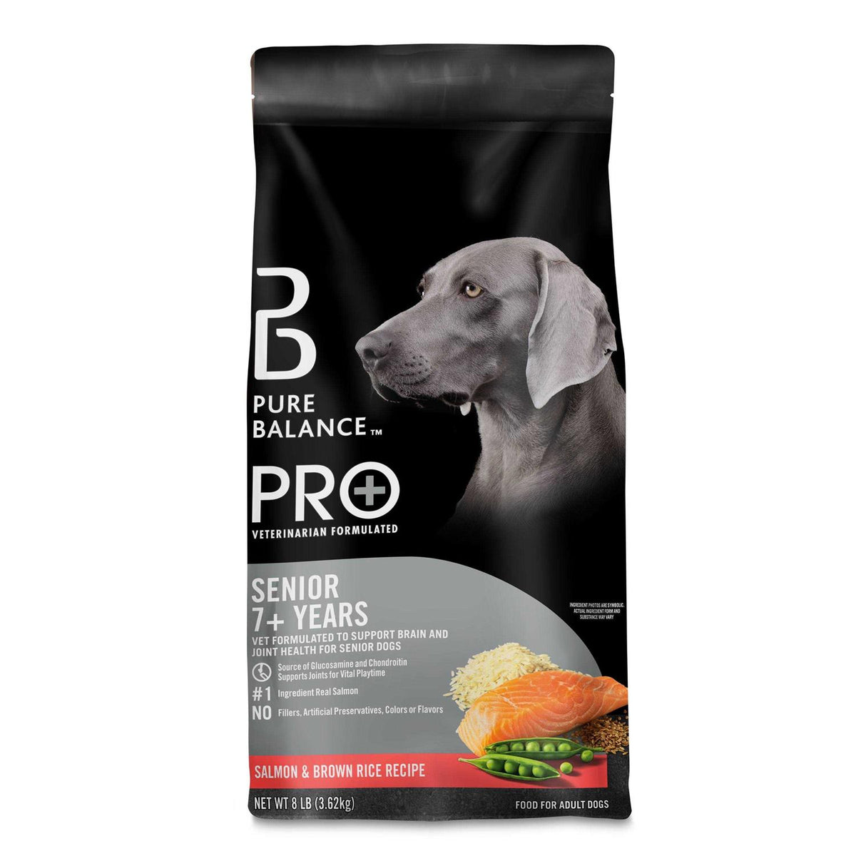 Senior Salmon & Brown Rice Dry Dog Food W260704