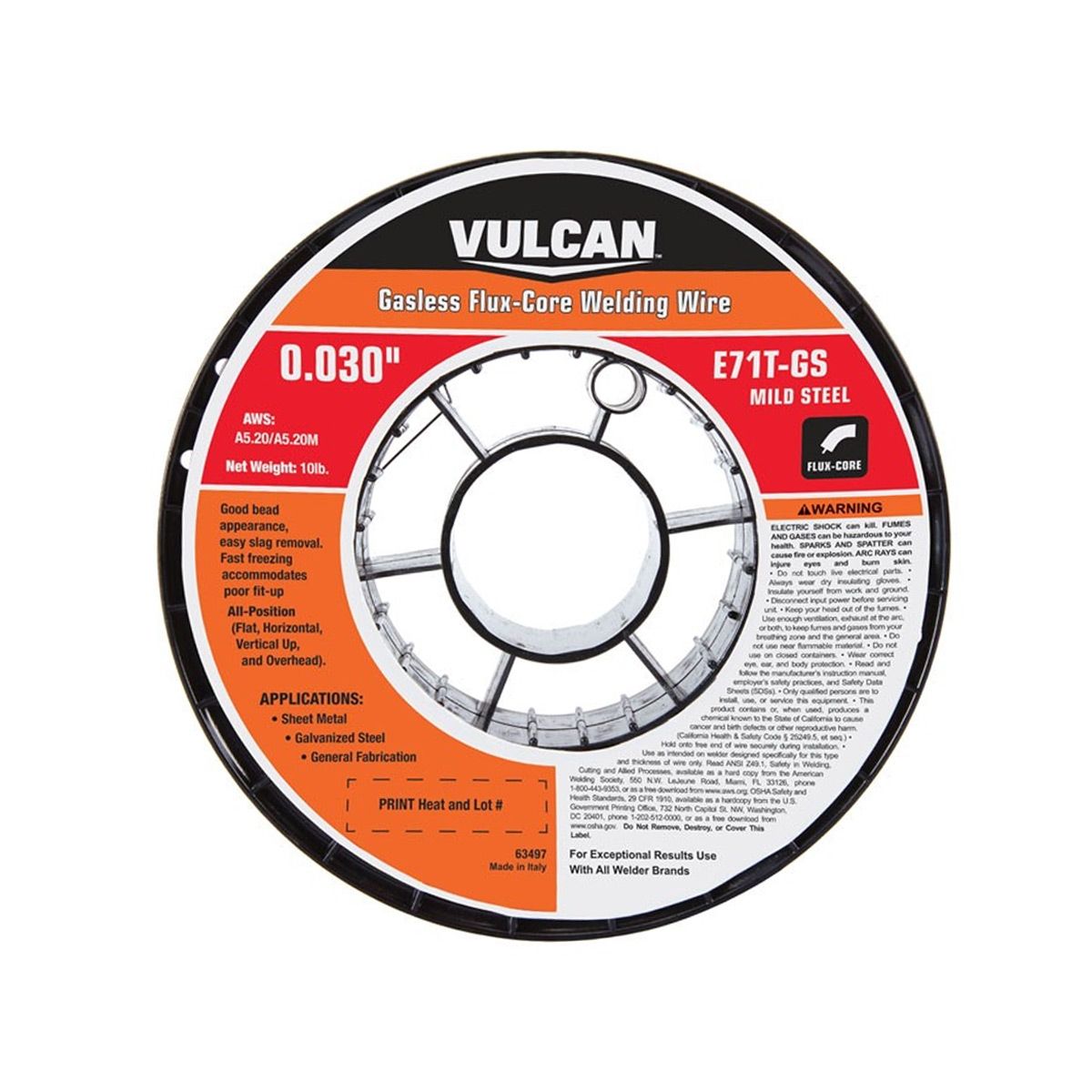0.030 in. E71T-GS Flux Core Welding Wire 10 lb. Roll H9440