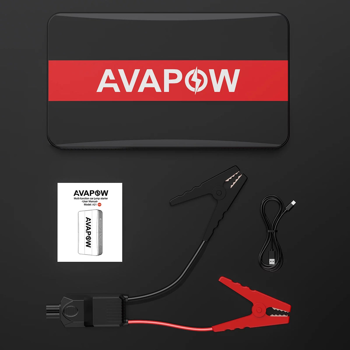 1000A Peak 12V Car Jump Starter Power Bank with LED Light I2706
