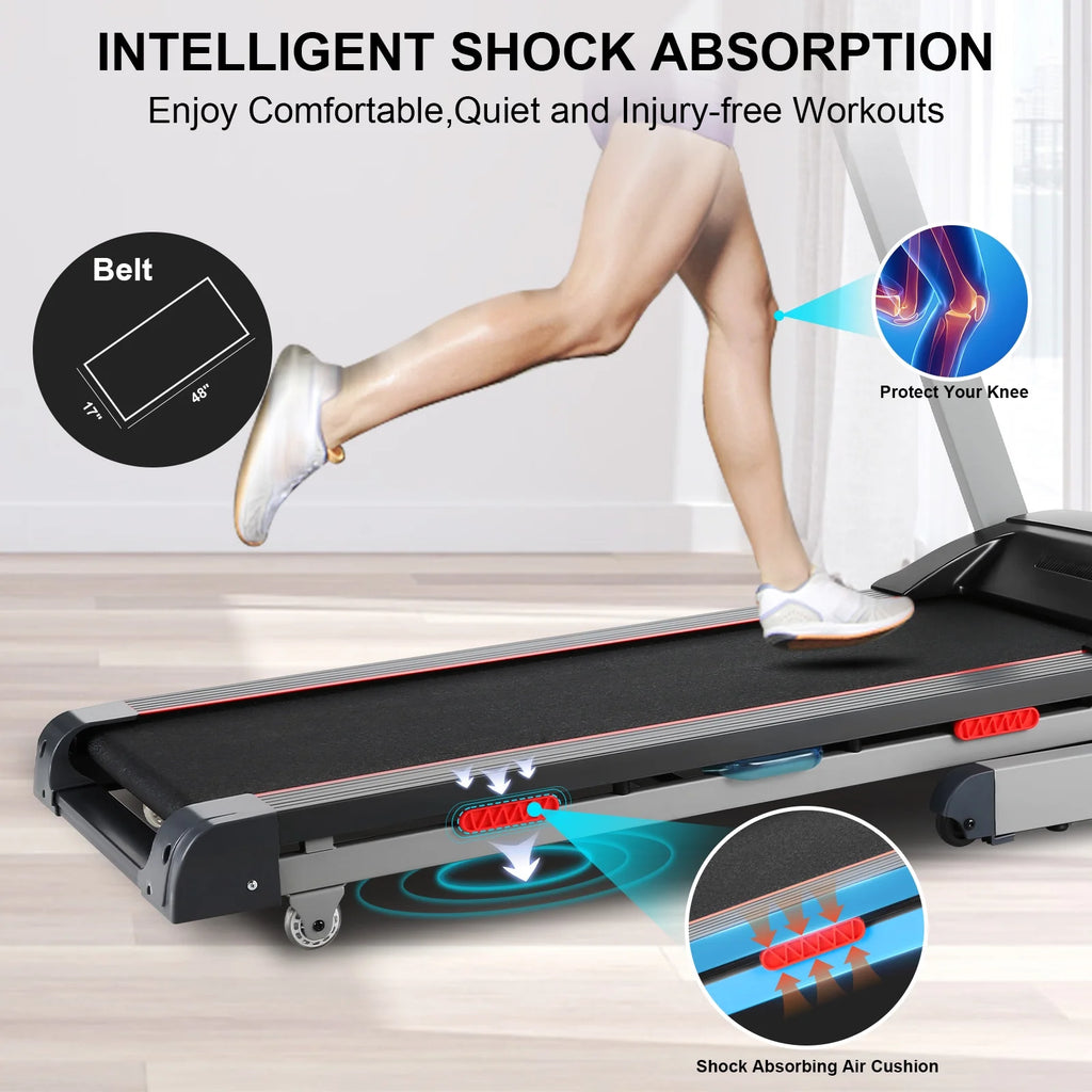 Electric Treadmill with 15-Level Auto Incline N6819